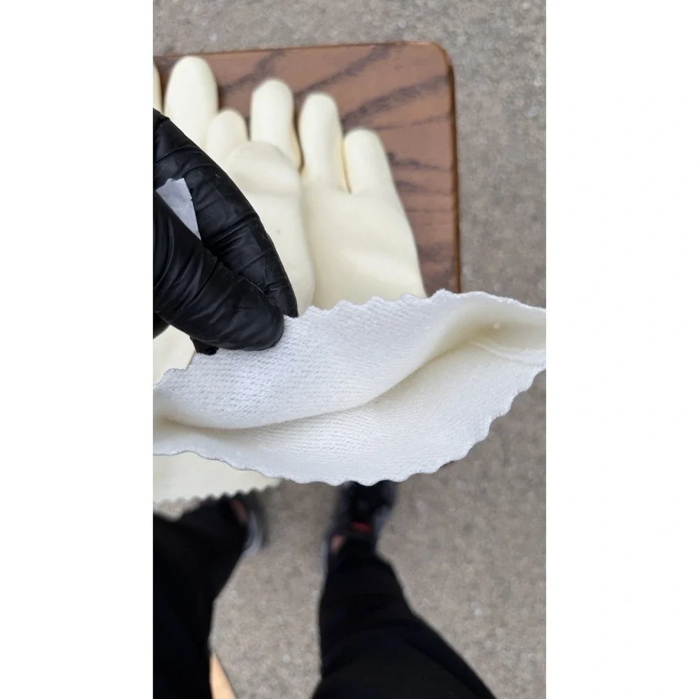 New Fleece‎ Lined Rubber Cleaning Gloves Household Kitchen Pair